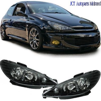 206 headlamp Crystal Black